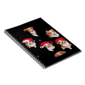 funny patterns christmas yule yuletide Classic T-S ノートブック (右側)