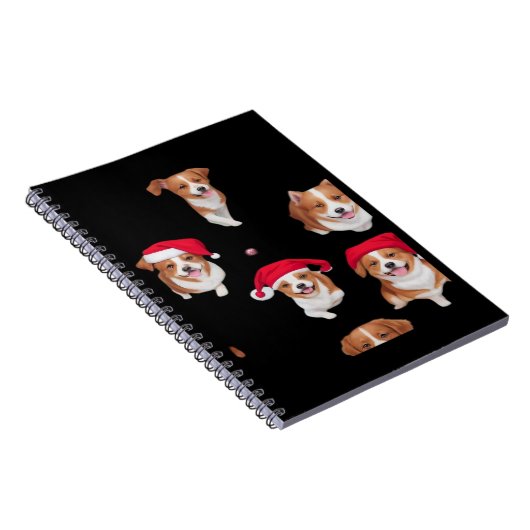 funny patterns christmas yule yuletide Classic T-S ノートブック (右側)