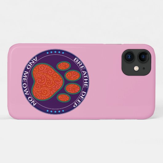 funny paw design Case-Mate iPhoneケース (裏面(横))