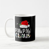 Funny Pawpaw Claus Christmas Pajamas Santa コーヒーマグカップ (左)