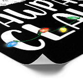 Funny Pawpaw Claus Christmas Pajamas Santa  ポスター (角)