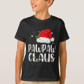 Funny Pawpaw Claus Christmas Pajamas Santa Tシャツ (正面)