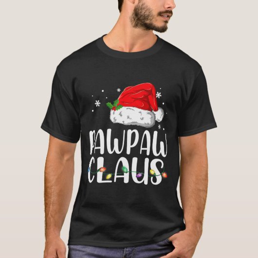 Funny Pawpaw Claus Christmas Pajamas Santa Tシャツ (正面)