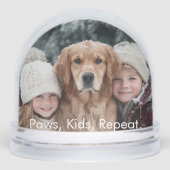 Funny Paws Kids Repeat Kid Dog Photo Personalized  (正面)