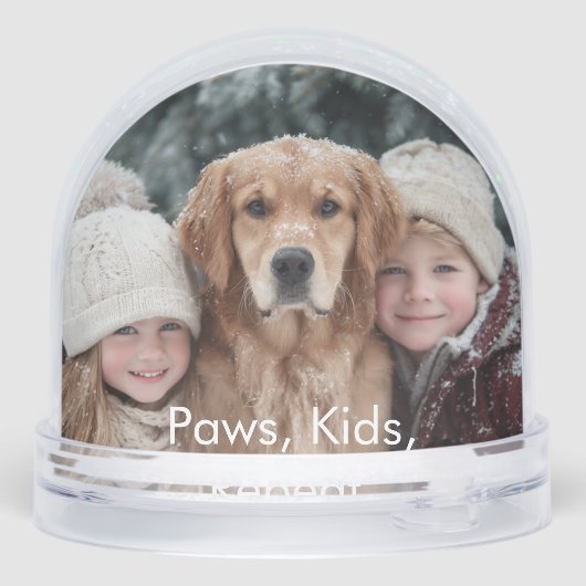 Funny Paws Kids Repeat Kid Dog Photo Personalized  (裏面)