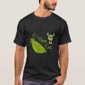 Funny Pea Shirt – Cute Veggie Graphic Tee Tシャツ (正面)