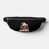 Funny Peace Hand Maltese Christmas Lights Womens M ファニーパック (レイダウン)