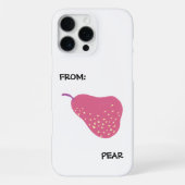 Funny Pear Pun – “From: Pear” Pop Art Fruit Canva iPhoneケース (裏面)