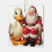 Funny Pekin Christmas Duck Ornament セラミックオーナメント (左)