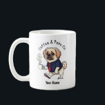 Funny Pekingese Dog Business Suit Coffee  コーヒーマグカップ<br><div class="desc">Celebrate your love of dogs and your sense of humor with this unique cartoon-style mug featuring your favorite canine companion. This design tells the story of a "working dog" in a distinctive way, showcasing a stylish puppy ready to start his day with a bow tie and a hot cup of...</div>