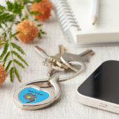 Funny Pelican Tennis Player, Keyring キーホルダー (側面)