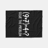 Funny Pemdas Elementary Math Teacher Brainrot 67 M フリースブランケット (正面(横))