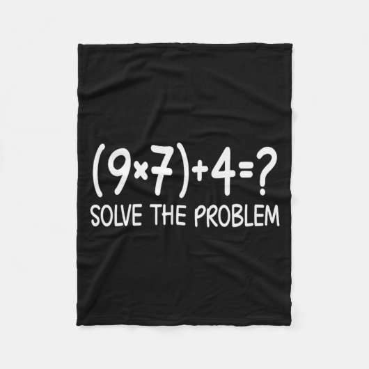 Funny Pemdas Elementary Math Teacher Brainrot 67 M フリースブランケット (正面)