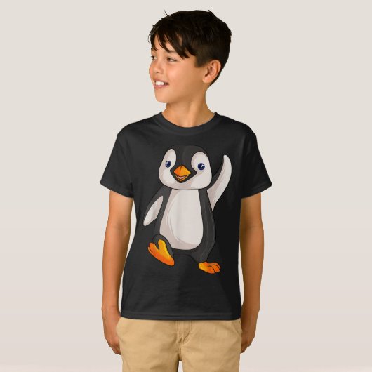 Funny Penguin Apparel S Uni-adults Kids Children B Tシャツ (正面フル)