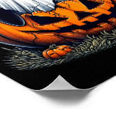 Funny Penguin Boo Halloween Ghost Womens Mens Kids ポスター (角)