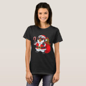 Funny Penguin Christmas Santa Outfit Xmas Boys Gir Tシャツ (正面フル)