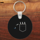 Funny Penguin Cket Cute Diving Penguin Animal Love キーホルダー (正面)