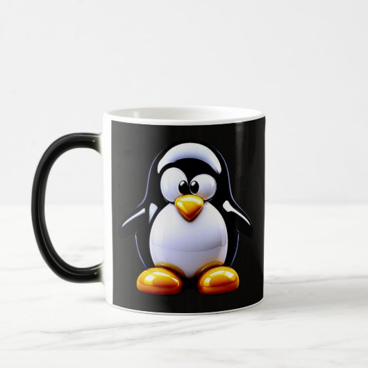 Funny Penguin Coffee モーフィングマグカップ (左)
