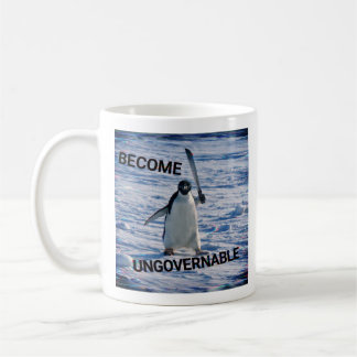 Funny Penguin Meme Coffee Mug – “Become Ungovernab コーヒーマグカップ