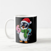 Funny Penguin Six Seven 67 Ice Cream Christmas Boy コーヒーマグカップ (左)