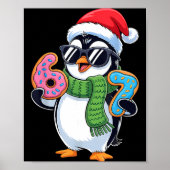 Funny Penguin Six Seven 67 Ice Cream Christmas Boy ポスター (正面)