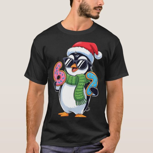 Funny Penguin Six Seven 67 Ice Cream Christmas Boy Tシャツ (正面)