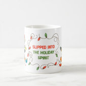 Funny Penguin Stuck in Lights Mug コーヒーマグカップ (中央)