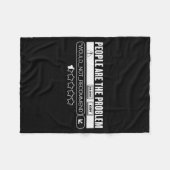 Funny People Are The Problem, Would Not Recommend  フリースブランケット (正面(横))