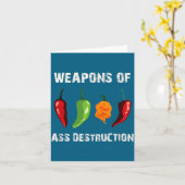 Funny Pepper Chili Head Scy Hot Foods  カード (黄色い花)