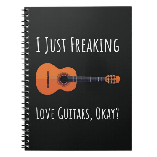 Funny Perfect Gift For Guitar Player Lover ノートブック (正面)