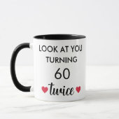 Funny Personalized 60th Birthday  マグカップ (左)