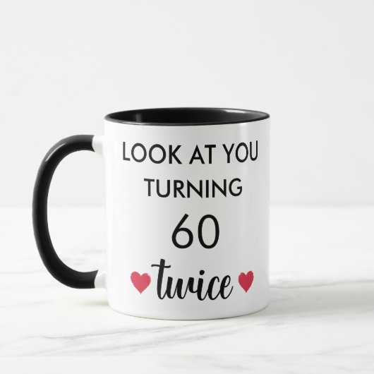 Funny Personalized 60th Birthday  マグカップ (左)