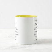Funny Personalized Civil Engineer Definition マグカップ (中央)