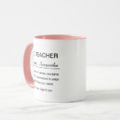 Funny Personalized Co-Teacher Definition マグカップ (正面左)