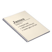 Funny Personalized Dictionary Name Definition ノートブック (右側)
