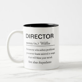 Funny personalized Director Definition マグカップ