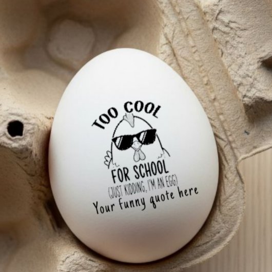 Funny personalized egg stamp, funny custom fresh ラバースタンプ
