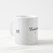 Funny Personalized Entitled 1 Initial Golf Name コーヒーマグカップ (正面左)