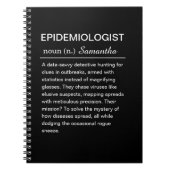 Funny Personalized Epidemiologist Definition ノートブック (正面)
