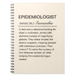 Funny Personalized Epidemiologist Definition ノートブック