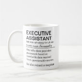 Funny Personalized Executive Assistant Definition  コーヒーマグカップ (左)