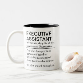 Funny Personalized Executive Assistant Definition  ツートーンマグカップ