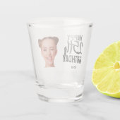 Funny Personalized Face Photo Women 25th Birthday ショットグラス (裏面)