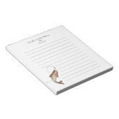 Funny Personalized Fishing  ノートパッド (アングル)