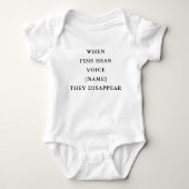 Funny Personalized Fishing Quote Baby ベビーボディスーツ (正面)