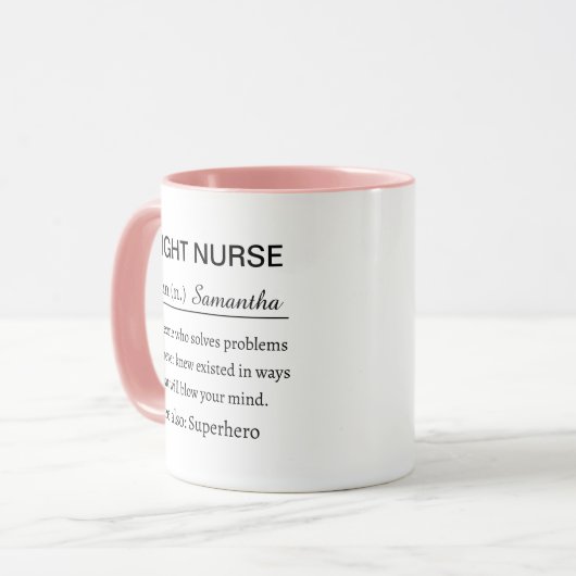 Funny Personalized Flight Nurse Definition マグカップ (正面左)