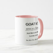 Funny Personalized Goat Mom Definition マグカップ (正面右)