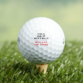 Funny Personalized Golf Balls - Lost Ball Message ゴルフボール (インサイチュ 木)