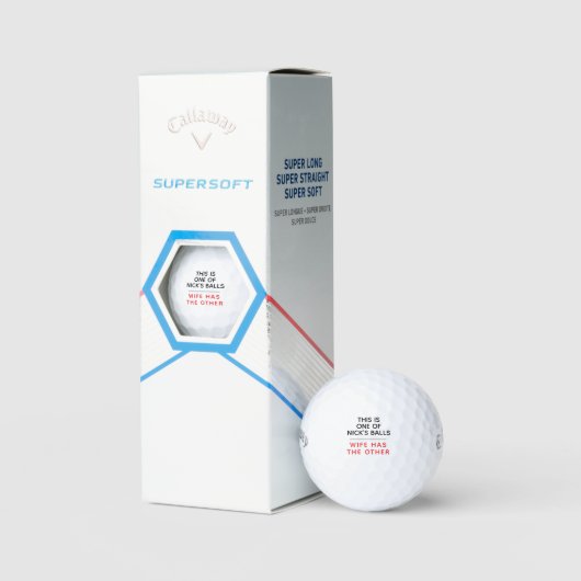 Funny Personalized Golf Balls - Lost Ball Message ゴルフボール (パッケージング)