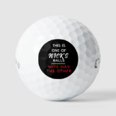 Funny Personalized Lost Ball Message Golf Balls ゴルフボール (正面)